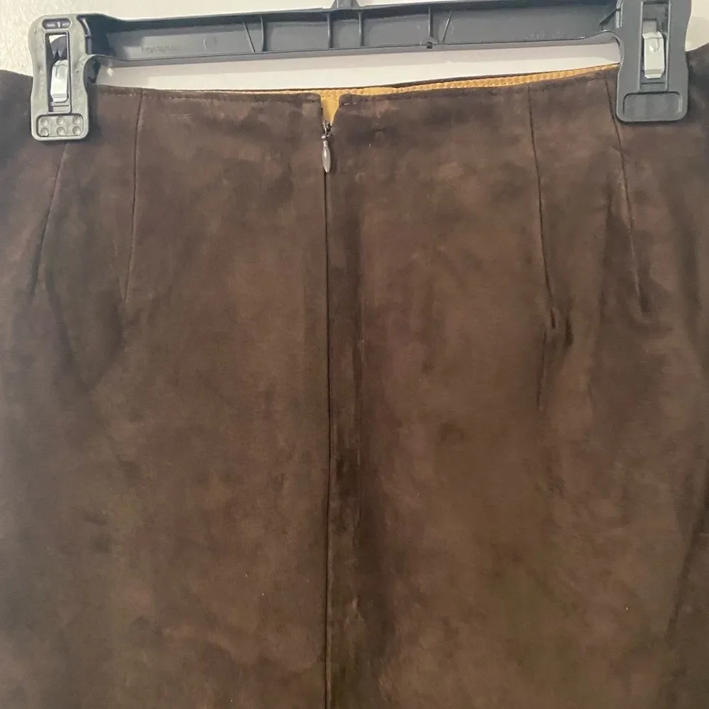 Ann Taylor Loft Suede Leather Skirt - Picture 3 of 6